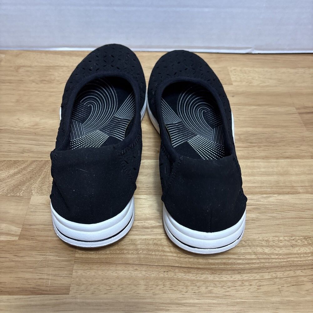 Clarks Breeze Emily Loafer Women's Size 8.5 W Black Slip-On Comfort Dress Shoe - Picture 5 of 11